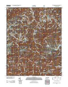 Iron Mountain Gap Tennessee Historical topographic map, 1:24000 scale, 7.5 X 7.5 Minute, Year 2011