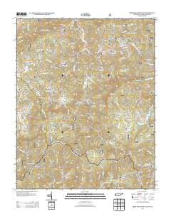 Iron Mountain Gap Tennessee Historical topographic map, 1:24000 scale, 7.5 X 7.5 Minute, Year 2013