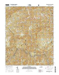 Iron Mountain Gap Tennessee Current topographic map, 1:24000 scale, 7.5 X 7.5 Minute, Year 2016