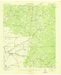 Isabella Tennessee Historical topographic map, 1:24000 scale, 7.5 X 7.5 Minute, Year 1936
