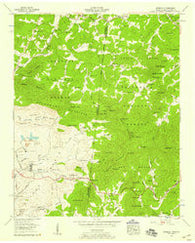 Isabella Tennessee Historical topographic map, 1:24000 scale, 7.5 X 7.5 Minute, Year 1957