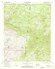 Isabella Tennessee Historical topographic map, 1:24000 scale, 7.5 X 7.5 Minute, Year 1957