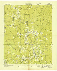Isoline Tennessee Historical topographic map, 1:24000 scale, 7.5 X 7.5 Minute, Year 1935