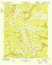 Isoline Tennessee Historical topographic map, 1:24000 scale, 7.5 X 7.5 Minute, Year 1949
