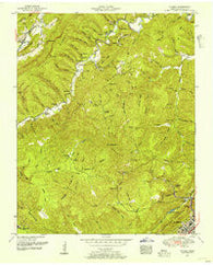Ivydell Tennessee Historical topographic map, 1:24000 scale, 7.5 X 7.5 Minute, Year 1952