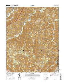 Ivydell Tennessee Current topographic map, 1:24000 scale, 7.5 X 7.5 Minute, Year 2016