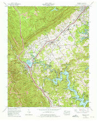 Jacksboro Tennessee Historical topographic map, 1:24000 scale, 7.5 X 7.5 Minute, Year 1973