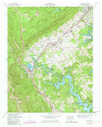 Jacksboro Tennessee Historical topographic map, 1:24000 scale, 7.5 X 7.5 Minute, Year 1973