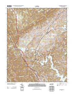 Jacksboro Tennessee Historical topographic map, 1:24000 scale, 7.5 X 7.5 Minute, Year 2013