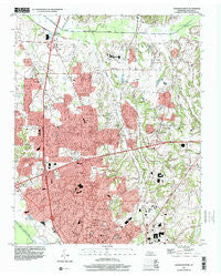 Jackson North Tennessee Historical topographic map, 1:24000 scale, 7.5 X 7.5 Minute, Year 1997