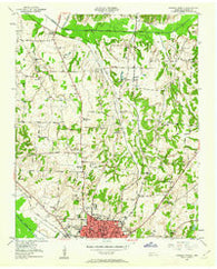 Jackson North Tennessee Historical topographic map, 1:24000 scale, 7.5 X 7.5 Minute, Year 1950