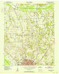 Jackson North Tennessee Historical topographic map, 1:24000 scale, 7.5 X 7.5 Minute, Year 1951