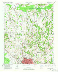 Jackson North Tennessee Historical topographic map, 1:24000 scale, 7.5 X 7.5 Minute, Year 1950