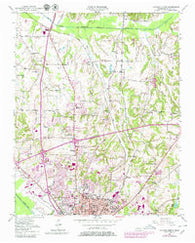 Jackson North Tennessee Historical topographic map, 1:24000 scale, 7.5 X 7.5 Minute, Year 1950