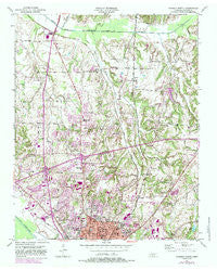 Jackson North Tennessee Historical topographic map, 1:24000 scale, 7.5 X 7.5 Minute, Year 1950
