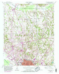 Jackson North Tennessee Historical topographic map, 1:24000 scale, 7.5 X 7.5 Minute, Year 1950