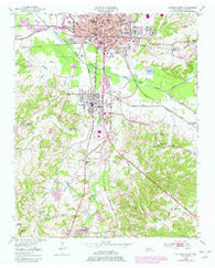 Jackson South Tennessee Historical topographic map, 1:24000 scale, 7.5 X 7.5 Minute, Year 1950