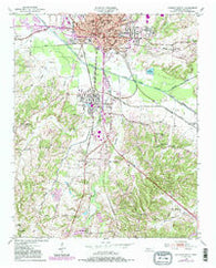 Jackson South Tennessee Historical topographic map, 1:24000 scale, 7.5 X 7.5 Minute, Year 1950