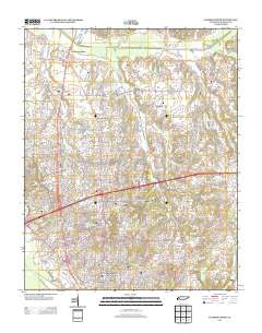 Jackson North Tennessee Historical topographic map, 1:24000 scale, 7.5 X 7.5 Minute, Year 2013