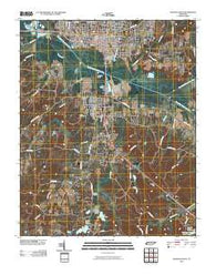 Jackson South Tennessee Historical topographic map, 1:24000 scale, 7.5 X 7.5 Minute, Year 2010