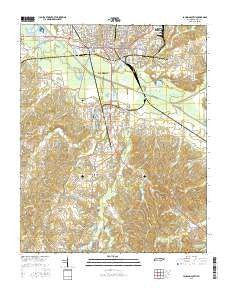 Jackson South Tennessee Current topographic map, 1:24000 scale, 7.5 X 7.5 Minute, Year 2016