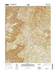 Jamestown Tennessee Current topographic map, 1:24000 scale, 7.5 X 7.5 Minute, Year 2016