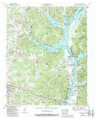 Jeannette Tennessee Historical topographic map, 1:24000 scale, 7.5 X 7.5 Minute, Year 1949