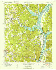 Jeannette Tennessee Historical topographic map, 1:24000 scale, 7.5 X 7.5 Minute, Year 1949