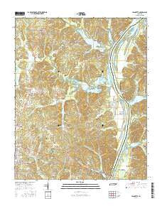 Jeannette Tennessee Current topographic map, 1:24000 scale, 7.5 X 7.5 Minute, Year 2016
