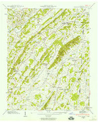 Jearoldstown Tennessee Historical topographic map, 1:24000 scale, 7.5 X 7.5 Minute, Year 1939