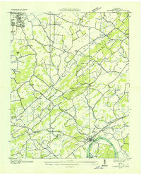 Jefferson City Tennessee Historical topographic map, 1:24000 scale, 7.5 X 7.5 Minute, Year 1935