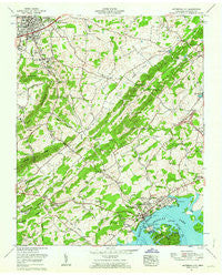 Jefferson City Tennessee Historical topographic map, 1:24000 scale, 7.5 X 7.5 Minute, Year 1961