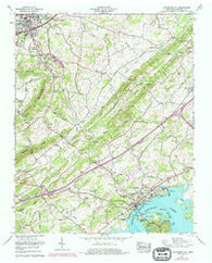 Jefferson City Tennessee Historical topographic map, 1:24000 scale, 7.5 X 7.5 Minute, Year 1961