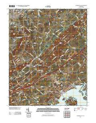 Jefferson City Tennessee Historical topographic map, 1:24000 scale, 7.5 X 7.5 Minute, Year 2010