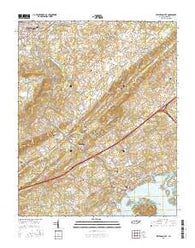 Jefferson City Tennessee Current topographic map, 1:24000 scale, 7.5 X 7.5 Minute, Year 2016