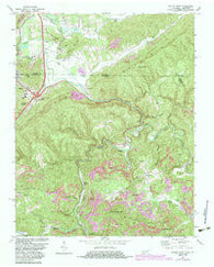 Jellico East Tennessee Historical topographic map, 1:24000 scale, 7.5 X 7.5 Minute, Year 1970