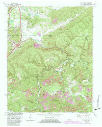 Jellico East Tennessee Historical topographic map, 1:24000 scale, 7.5 X 7.5 Minute, Year 1970