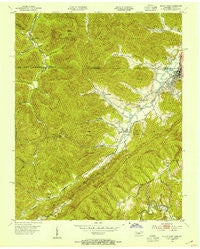 Jellico West Tennessee Historical topographic map, 1:24000 scale, 7.5 X 7.5 Minute, Year 1953