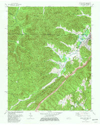 Jellico West Tennessee Historical topographic map, 1:24000 scale, 7.5 X 7.5 Minute, Year 1979