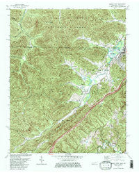 Jellico West Tennessee Historical topographic map, 1:24000 scale, 7.5 X 7.5 Minute, Year 1979