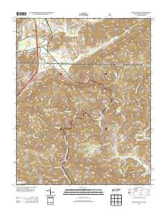 Jellico East Tennessee Historical topographic map, 1:24000 scale, 7.5 X 7.5 Minute, Year 2013