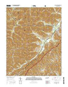 Jellico West Tennessee Current topographic map, 1:24000 scale, 7.5 X 7.5 Minute, Year 2016
