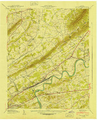 John Sevier Tennessee Historical topographic map, 1:24000 scale, 7.5 X 7.5 Minute, Year 1940
