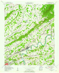 John Sevier Tennessee Historical topographic map, 1:24000 scale, 7.5 X 7.5 Minute, Year 1953
