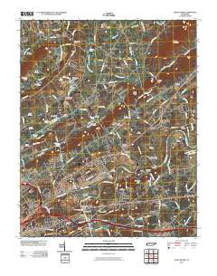 John Sevier Tennessee Historical topographic map, 1:24000 scale, 7.5 X 7.5 Minute, Year 2010