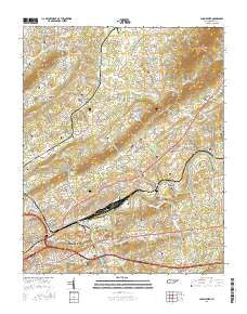 John Sevier Tennessee Current topographic map, 1:24000 scale, 7.5 X 7.5 Minute, Year 2016
