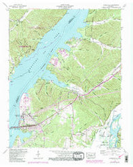Johnsonville Tennessee Historical topographic map, 1:24000 scale, 7.5 X 7.5 Minute, Year 1950