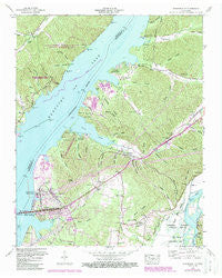 Johnsonville Tennessee Historical topographic map, 1:24000 scale, 7.5 X 7.5 Minute, Year 1950