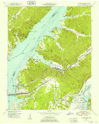 Johnsonville Tennessee Historical topographic map, 1:24000 scale, 7.5 X 7.5 Minute, Year 1950