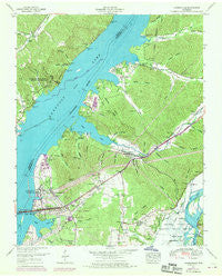 Johnsonville Tennessee Historical topographic map, 1:24000 scale, 7.5 X 7.5 Minute, Year 1950